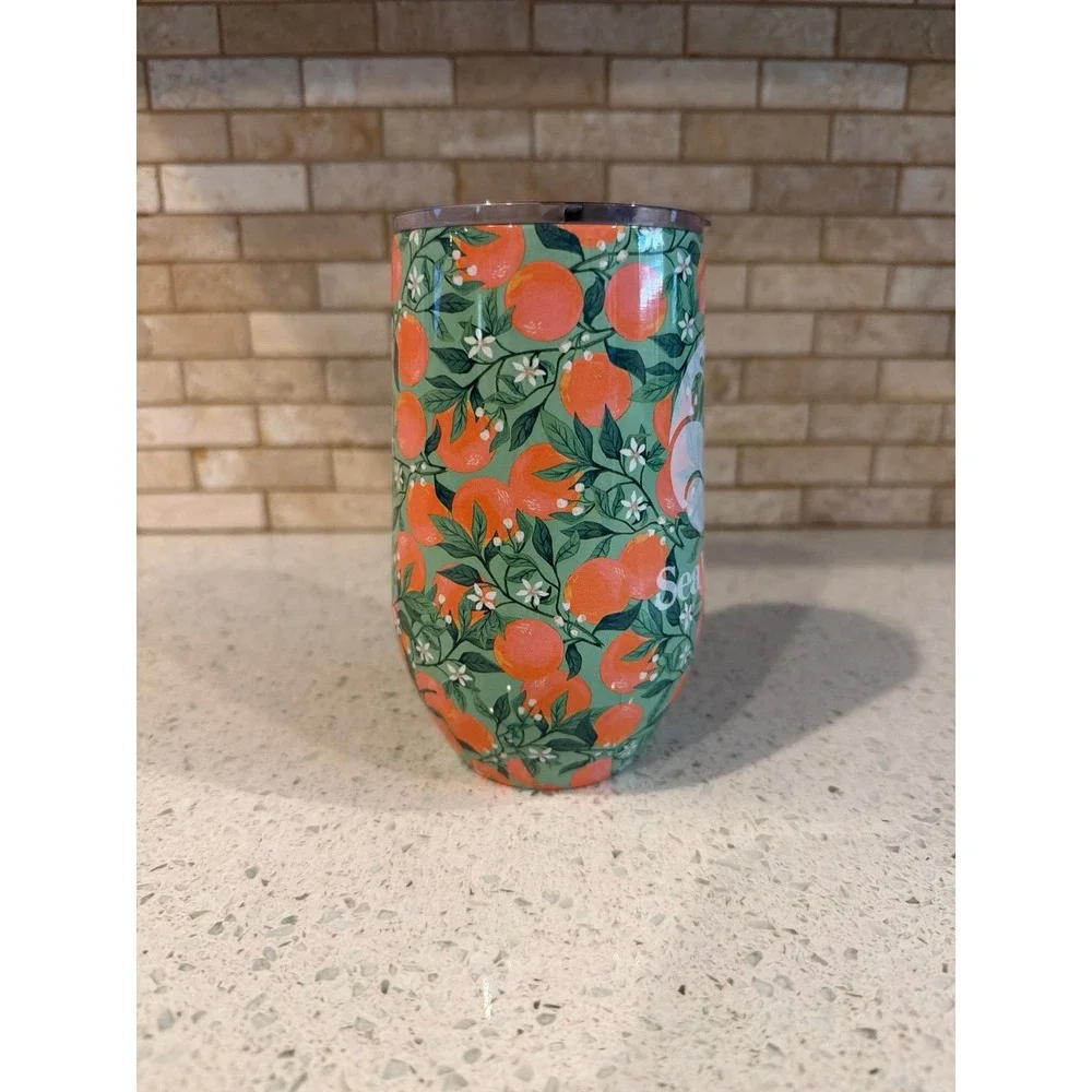 SeaWorld Orlando Florida Citrus Orange Grove Insulated Stainless Steel Tumbler